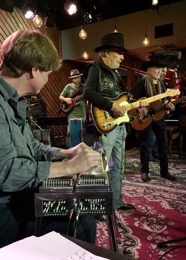 Mike Johnson and Merle Haggard and Willie