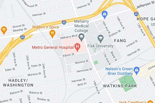 Nashville General Main Campus map