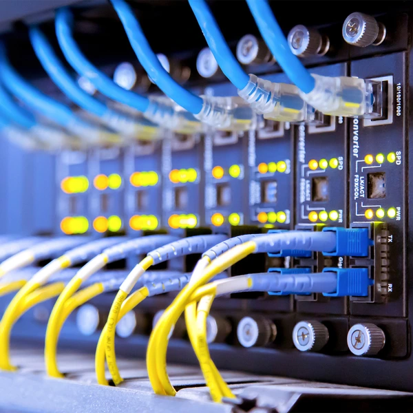 network router with cat5 cables