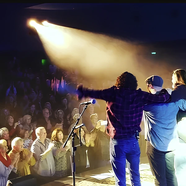 performing live