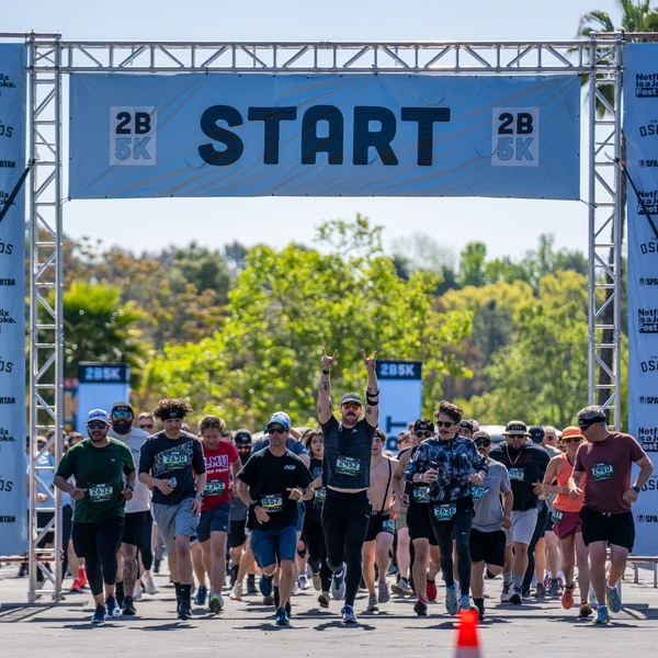 PLACEHOLDER (2024 photo): starting line at the Rose Bowl, swap for a 2026 image