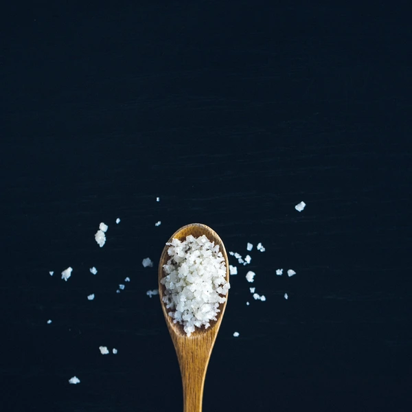 salt on a spooon