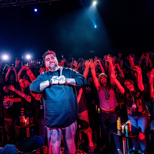 Big Jay Oakerson in front of a crowd