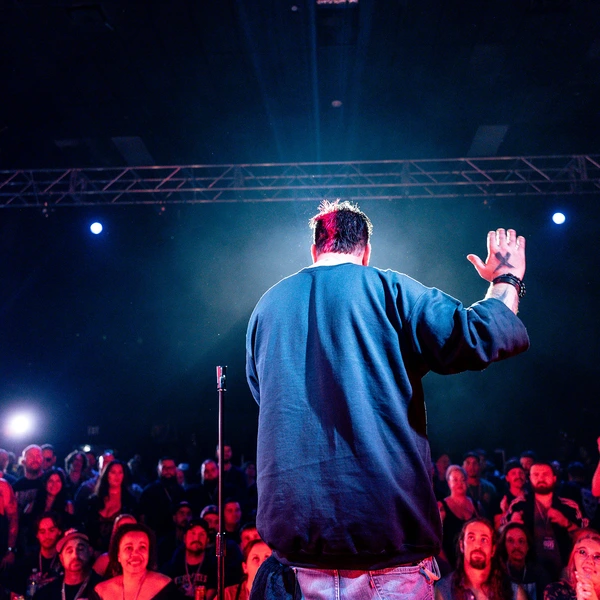 Big Jay Oakerson performing in front of a crowd