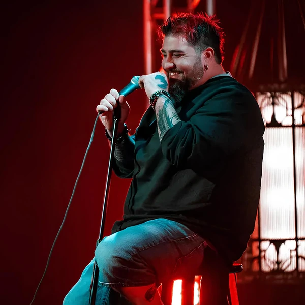 Big Jay Oakerson performing in front of a crowd
