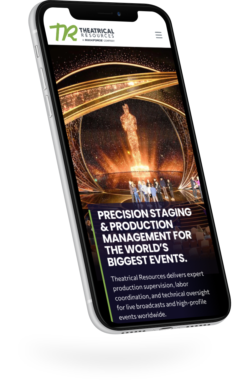 example of StoryCanvas site on iPhone